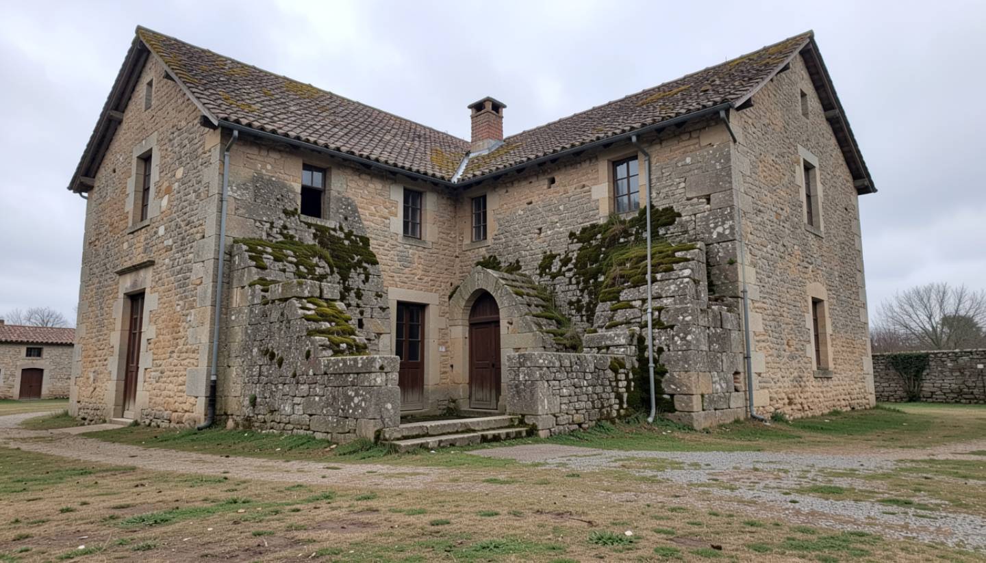 Historic stone mill building in Napa Valley representing early settler use of natural water systems and the transition from Indigenous land use to agricultural settlement.