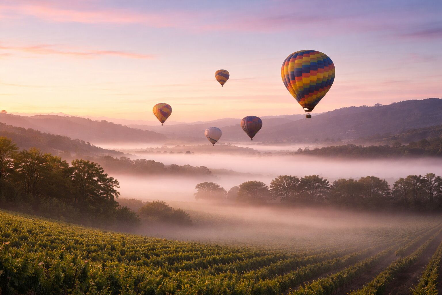 romantic-hot-air-balloon-ride-napa-valley-sunrise