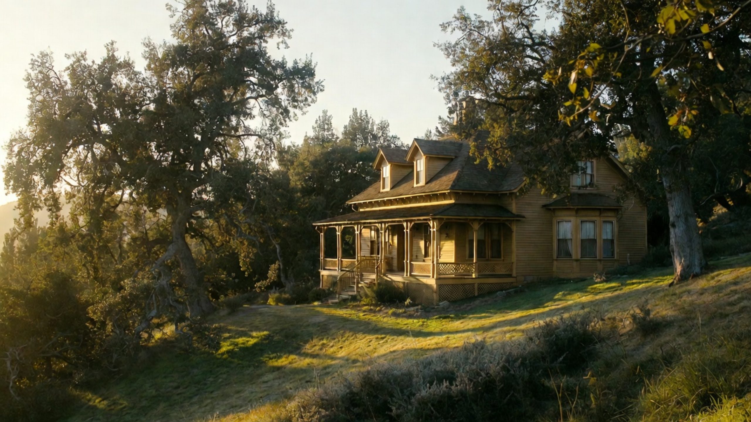 Historic Victorian style inn in Napa Valley with a wraparound porch and mature trees, representing classic heritage hotels often chosen by visitors from Marin County.